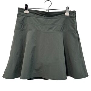 Athleta Womens Sage Green Active Skort Side Zip Stretch Hiking Golf Size 10